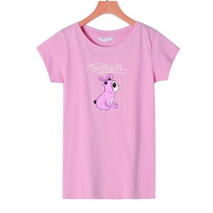 Camiseta de talla grande para mujer, remera con estampado Multicolor de la mejor calidad, precio de fábrica, 100% algodón - Product Image 3