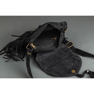 New Best Seller Hand Tooled Leather Western Women Crossbody <b>Purse</b> Hair On Cowhide Fringe Conceal Carry Genuine Leather Handbag - Product Image 5