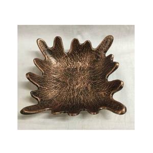 Plateau de service en métal décoratif de luxe en forme de feuille plateau de fruits d'occasion au design moderne pour plateau en bois de cuisine - Product Image 3