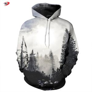 เสื้อฮู้ดแบบสวมหัวพิมพ์ซับลิเมชันเต็มรูปแบบสำหรับผู้ชายมีบริการ OEM ออกแบบได้ตามต้องการ - Product Image 1