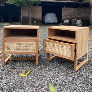 Petite armoire moderne combinée en rotin naturel pour projets commerciaux pour hôtels restaurants villas écoles hôpitaux - Product Image 1