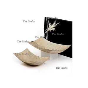 Ensemble de 2 bols à chocolat écologiques au design fantastique, en aluminium couleur or, pour servir des noix, de qualité supérieure - Product Image 1