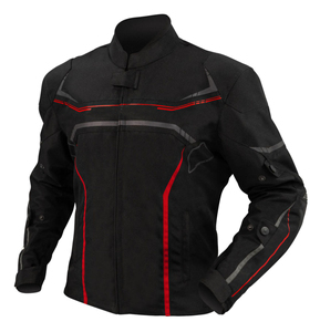 Blouson en Textile pour moto, imprimé personnalisé, noir et Orange, pour hommes, résistant aux déchirures, à faire soi-même - Product Image 5