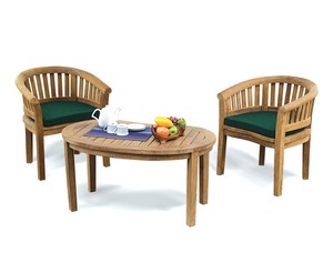 Modern <b>Foldable</b> Solid Wood Dining <b>Table</b> Set for <b>Garden</b> & Park Use - Product Image 3