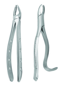 Forceps d'extraction dentaire en acier, instruments manuels de qualité A+ selon la norme allemande, garantie à vie - Product Image 3