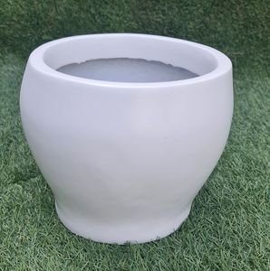 Jardinière Moderne de Style Nordique KNT, Grande Jardinière en FRP, Petits Pots Ronds en Fibre de Verre pour Ornements de Jardin, Fournitures de Jardin Intérieur et Extérieur - Product Image 4