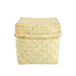 Caja de Almacenamiento de Bambú, Caja Tejida de Bambú con Tapa, Caja Redonda de Bambú en Venta, Hecha en Vietnam, Alta Calidad - Product Image 5