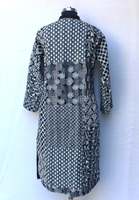Produsen Grosir Jaket dan Mantel Wanita Buatan Tangan dari Katun Berlapis yang Dapat Dibalik, Kimono Kantha, Jubah Musim Dingin.