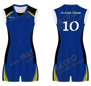 Personalizado sin mangas sublimado 100% poliéster Jersey pantalones cortos conjunto para la práctica de voleibol impreso Unisex venta al por mayor Kit Team Club - Product Image 4