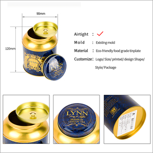 Nhà Máy Biểu Tượng Tùy Chỉnh Varnish In Ấn Vàng Rỗng Đôi Nắp Trà Tin Có Thể Cho Trà Hộp Thiếc Bao Bì Tùy Chỉnh Hạt Cà Phê Kim Loại Trường Hợp - Product Image 4