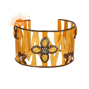 Brazalete de piedras preciosas de circón natural de último diseño fabricante de joyería de moda colección delicada - Product Image 1