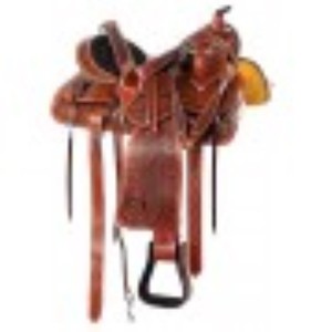Juego de tachuelas de sillín de caballo occidental de cuero Premium para carreras de barriles para montar en inglés - Product Image 3