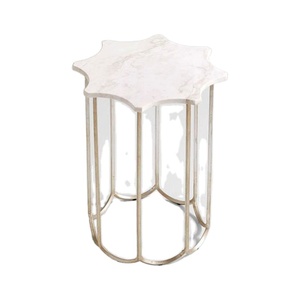 New Designs Iron <b>Marble</b> <b>Side</b> <b>Table</b> Usage Home Hotel Restaurant Party Wedding New Year Occasions Made in India Export Quality - Product Image 1