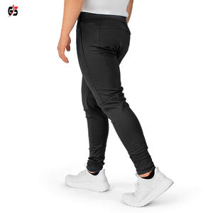 Pantalon uni pour hommes, polyester élasthanne, impression de logo personnalisé, course à pied, jogging, vêtements de mode, service OEM de qualité supérieure - Product Image 3