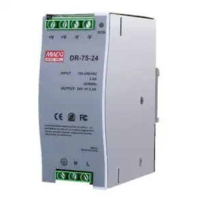 DR-75-12 Single Output Mean Well 75W 12V DIN Rail Power Supply