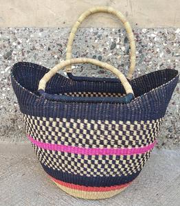 Panier de courses magnifiquement fait main |   Sac à main en paille - Product Image 1