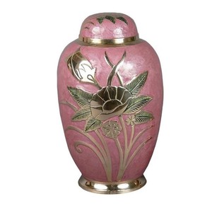 Urne funéraire antique pour la maison cendres humaines stockage en étain en aluminium personnaliser la couleur Design moderne urne funéraire en métal fournitures funéraires - Product Image 4