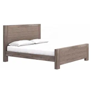 Ensemble de finition de scie brossé en bois, fait sur mesure, Design britannique Simple, finition solide pour chambre à coucher
