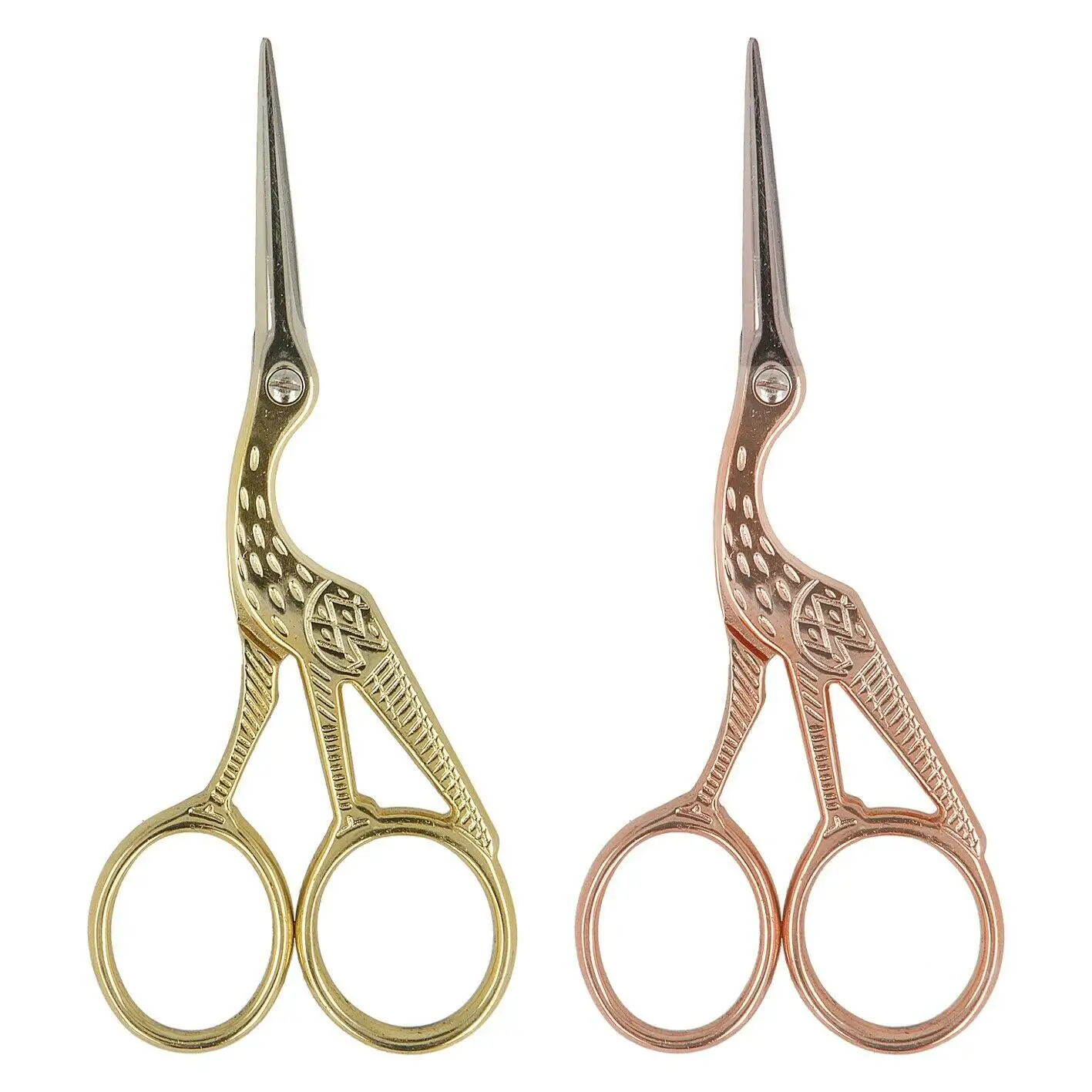 Ear Nose Eyebrow Stainless Steel Fine Straight Professional Trimming Grooming Scissors for Personal Care Facial Hair Removal