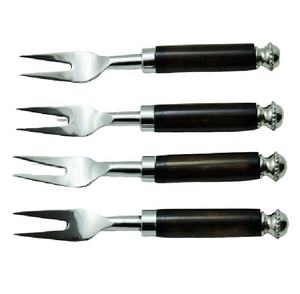 Good Quality Cheap Price Natural Antique Bone Handle Steel Fork Cutlery / Flatware Set Fork Spoon Cutlery Bag Customized Logo - Product Image 1