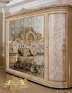 Juego de Muebles de Dormitorio Estilo Francés Real Moderno con Madera de Teca de Primera Calidad, Construcción Duradera, Tamaño y Color Personalizables - Product Image 4