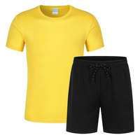2022 été nouveau T-shirt à manches courtes pour hommes Shorts 2 pièces costume pour hommes vêtements décontracté sport à manches courtes costume hommes deux pièces