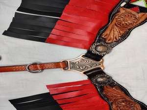 Juego de Sillín Western de Cuero Genuino Y&Z con Riendas y Brida, Suministros Ecuestres de Alta Calidad al por Mayor - Product Image 4