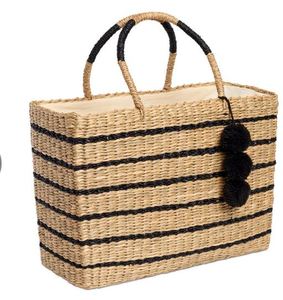 Sac de plage en jonc naturel fait à la main, nouveau Design, tendance, à la mode du Vietnam, pour l'été, - Product Image 3