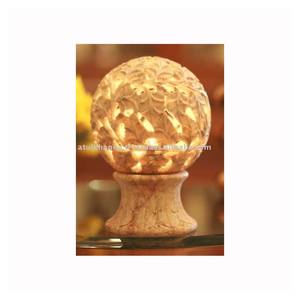 เทียนทีไลท์หินสบู่ทรงกลม - Product Image 1