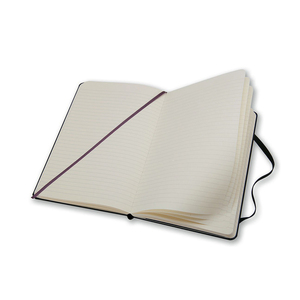 Hardcover <strong>Ruled</strong> Journal <strong>Notebook</strong> With Back Pocket - Product Image 4
