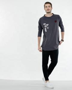 เสื้อยืดผ้าฝ้าย100% ฤดูร้อนของผู้ชายพิมพ์โลโก้แบรนด์ของคุณแบบกำหนดเอง - Product Image 3