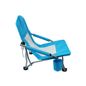 เก้าอี้ชายหาดพับได้เก้าอี้ตกปลาทำจากโลหะน้ำหนักเบาใช้กลางแจ้งพกพาสะดวกวัสดุออกแบบได้ตามต้องการ - Product Image 2