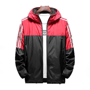 Chaquetas cortavientos ligeras de dos tonos para hombre, impermeables, a prueba de viento, de alta calidad, con cremallera completa, chaqueta para exteriores, chaqueta deportiva para la nieve - Product Image 6