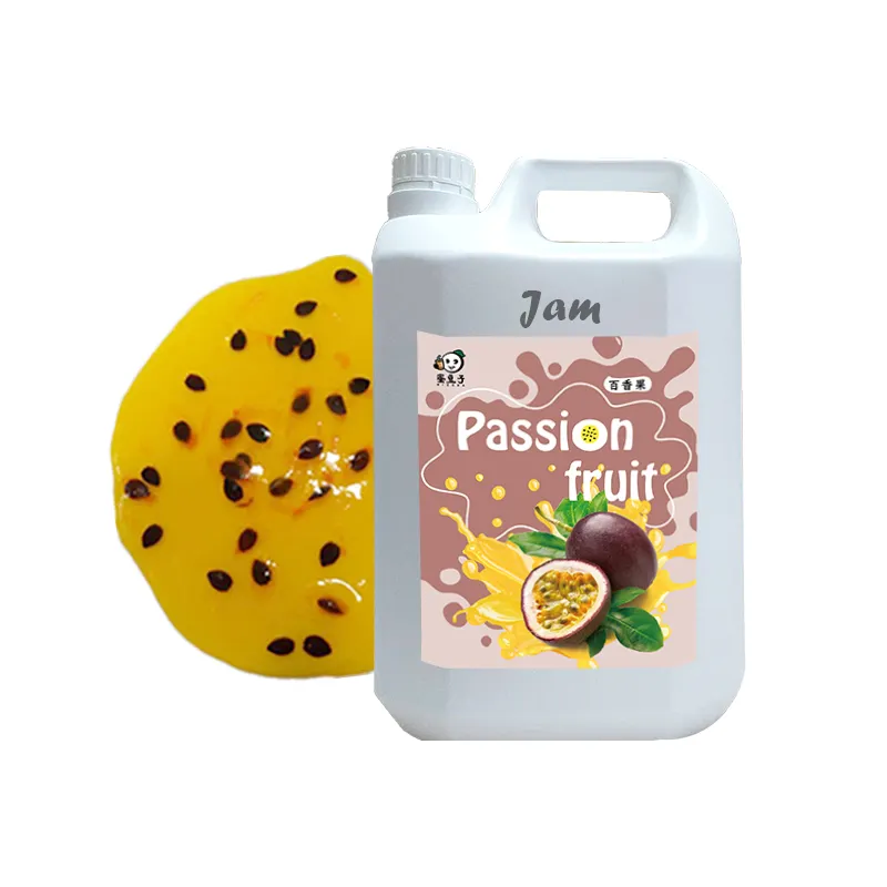 Jus de Fruit de la Passion avec graines, pulpe, sirop concentré de confiture