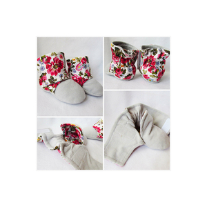 Baby Boots Wholesale Soft Sole 100% Organic Cotton Baby <b>Booties</b> - Product Image 1