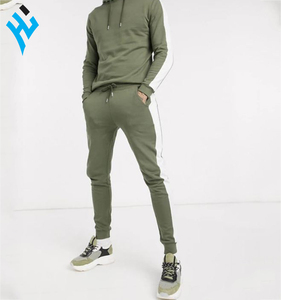 Sudadera con capucha para hombre, ropa deportiva masculina con logotipo personalizado, jersey de chándal colorido de 2 piezas a la moda, venta al por mayor - Product Image 4