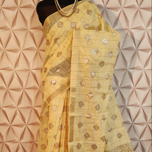 Indio katan saree último diseñador de ropa de fiesta de boda de las mujeres, desgaste georgette de seda bordado sari con blusa - Product Image 1