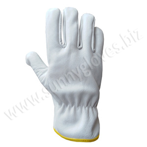 Industrial Safety Working <b>Driver</b> <b>Gloves</b> / Cow split leather Drive <b>Gloves</b> - Product Image 3