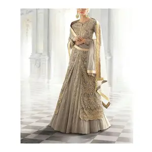 Lehenga-vestido de novia de diseñador, ropa de boda India Anarkali paquistaní, Boutique pesada, gran oferta