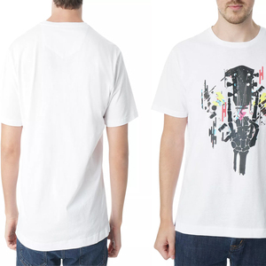 เสื้อยืดคอกลมสีขาวแบบสบายๆ สไตล์ลำลอง ออกแบบใหม่ตามสั่ง สำหรับเด็กผู้ชาย/ผู้ชาย ตามความต้องการของลูกค้า - Product Image 4