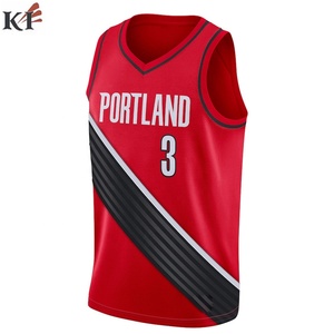 Nouveauté - Vêtements de sport - Logo personnalisé imprimé - Tissu 100% polyester - Meilleur prix - Maillot de basket-ball - Product Image 4