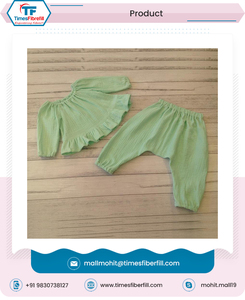 Conjunto de pijamas de algodón para bebés, ropa de dormir cálida para bebés, animales y niñas, de seda acanalada, desde la India suministro a granel, venta al por mayor - Product Image 6