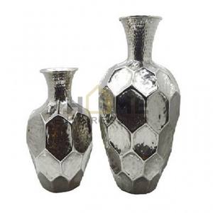 Fancy Modern Design Curved Metal <b>Gold</b> Vase Metal Decorative Vase Indian Serving Metal Outdoor <b>Planter</b> - Product Image 2