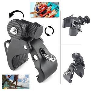Camera Kẹp Tripod Bike Xe Đạp Xe Máy Handlebar Xử Lý Bar Camera Mount + Tripod Adapter Cho Máy Ảnh Kỹ Thuật Số Gopro Hero - Product Image 2