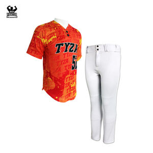 เบสบอลเครื่องแบบทำในปากีสถานกีฬาสวมเบสบอลเครื่องแบบสำหรับผู้ใหญ่ร้อนขายเบสบอลเครื่องแบบ - Product Image 4