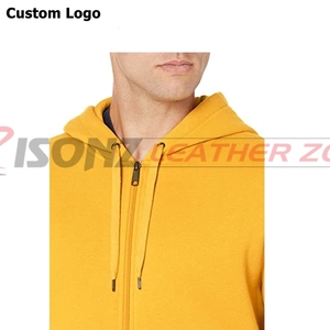 Los nuevos hombres de la moda de otoño e invierno con capucha calle larga manga suelta Color sólido con capucha blusa Casual - Product Image 2