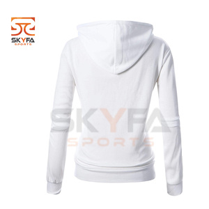 Custom Oversized Zipper Women's Hoodie Fitted Pocket Hoodies Sweatshirts With Custom Logo Plain Hoodie - Product Image 6