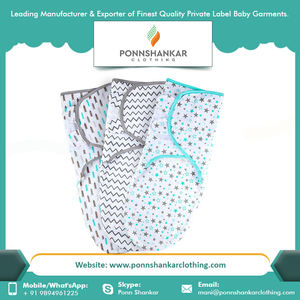 2023 Custom Wholesale Print Organic Cotton <b>Muslin</b> Baby <b>Swaddle</b> <b>Blankets</b> Wrap From Indian Supplier - Product Image 5