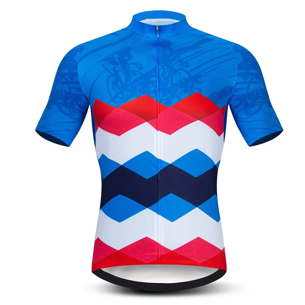 Manufacturer Men Cycling Clothing T-Shirts Wholesale Customized New Design Men's Cycling Jersey At Wholesale