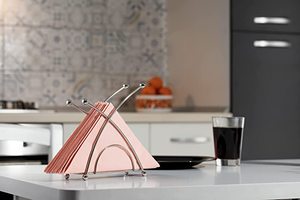 Servilletero de acero con diseño elegante de vajilla, perfecto para un elegante Almacenamiento de decoración de cocina y mesa - Product Image 4